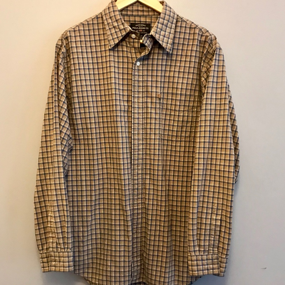 (L) Ralph Lauren Polo Jeans Co button down shirt
